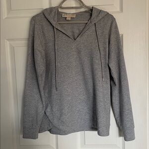 Michael Kors Light Gray Knit Hoodie